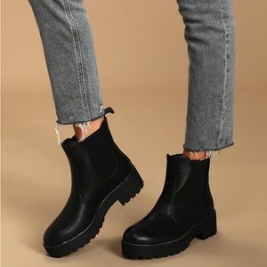 Margo Black Platform Boots- Dirty Laundry